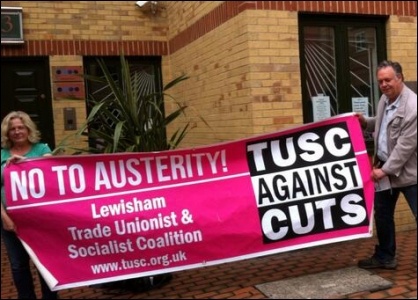 TUSC supporters lobby Care UK in West London